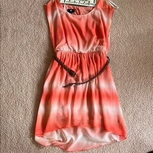 Kohl's Coral Ombre High-Low Dress